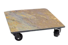 Pflanzenroller - Rolluntersetzer ROLO Quadrat Rusty 35x35cm