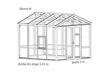 Holzdesignhaus 'Aiva' Holz Kiefer Größe M - 4 mm ESG Sicherheitsglas
