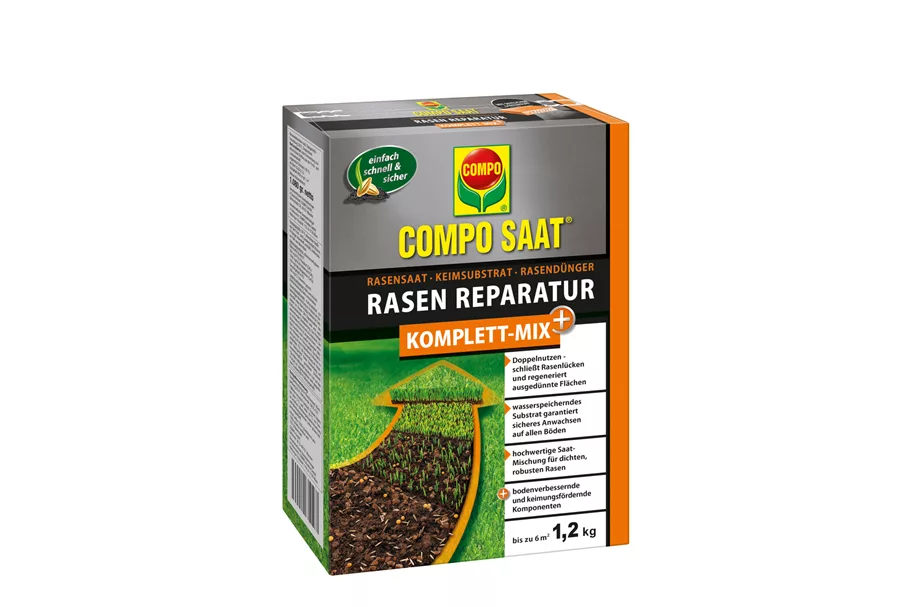 Compo SAAT Rasen-Reparatur Komplett Mix+ 1,2 kg