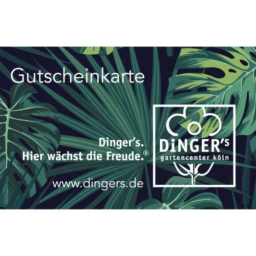 Gutscheinkarte Dinger´s Gartencenter Köln