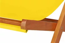 Siena Garden Faro Beach-Liegestuhl gelb Holz/Textilene 672584