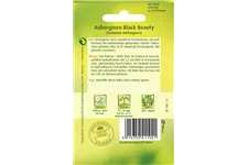 Auberginensamen 'Black Beauty' Packungsinhalt reicht für ca. 50 Pflanzen