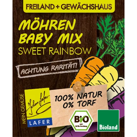 Bio Möhren Baby-Mix 'Sweet Rainbow'