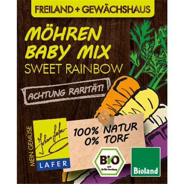 Bio Möhren Baby-Mix 'Sweet Rainbow'