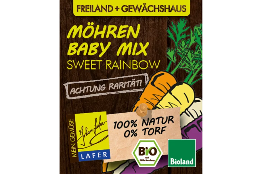 Bio Möhren Baby-Mix 'Sweet Rainbow' online kaufen bei Olerum