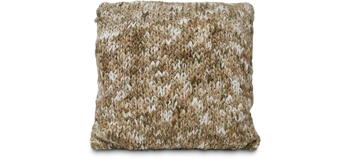 fleur ami FINJA - Acrylic Knitted Cushion (with filler) 45x45cm beige