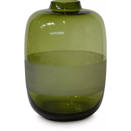 LUNE Vase oliv decor Ø21/29 cm