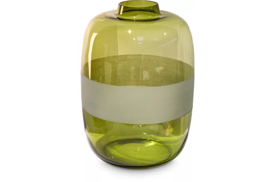 LUNE Vase oliv decor Ø25/35 cm oliv gruen
