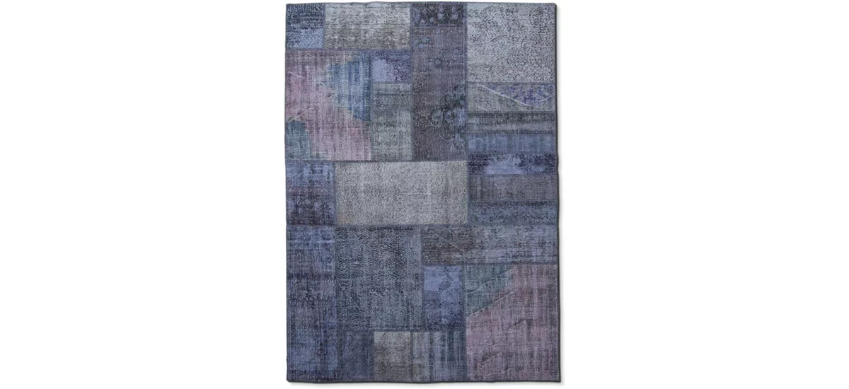 MEDLEY Teppich 300x200 cm, Patchwork blau/violett