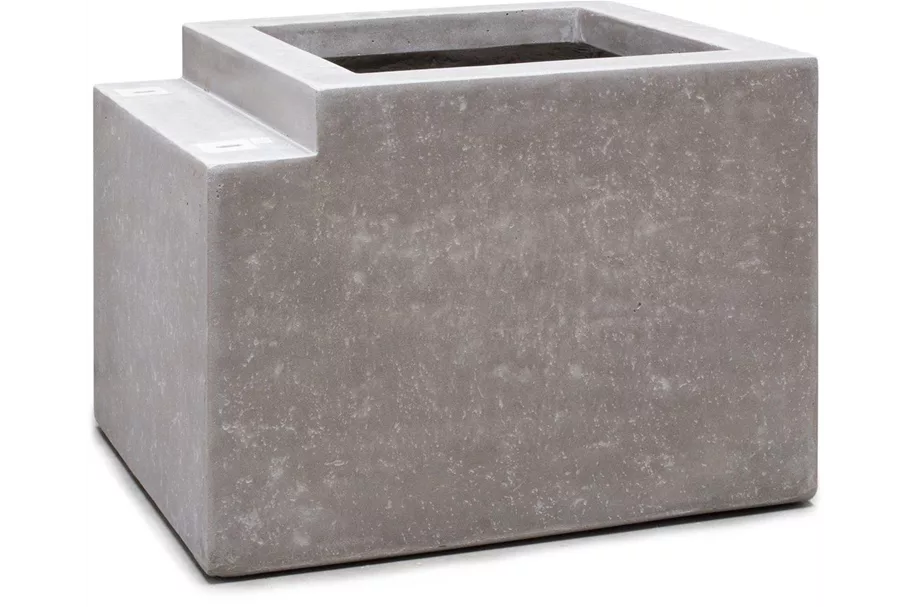 MODULO Pflanzgefäß/Endstück 51x59/43 cm, natur-beton
