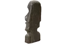 MOAI Skulptur 88x85/183 cm, Beton anthrazit