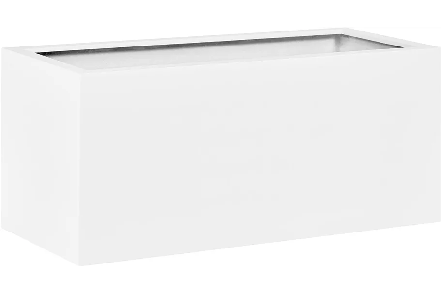 TRIBECA SOLID Pflanzkasten 60 x 15 cm, Höhe 15 cm, matt weiß