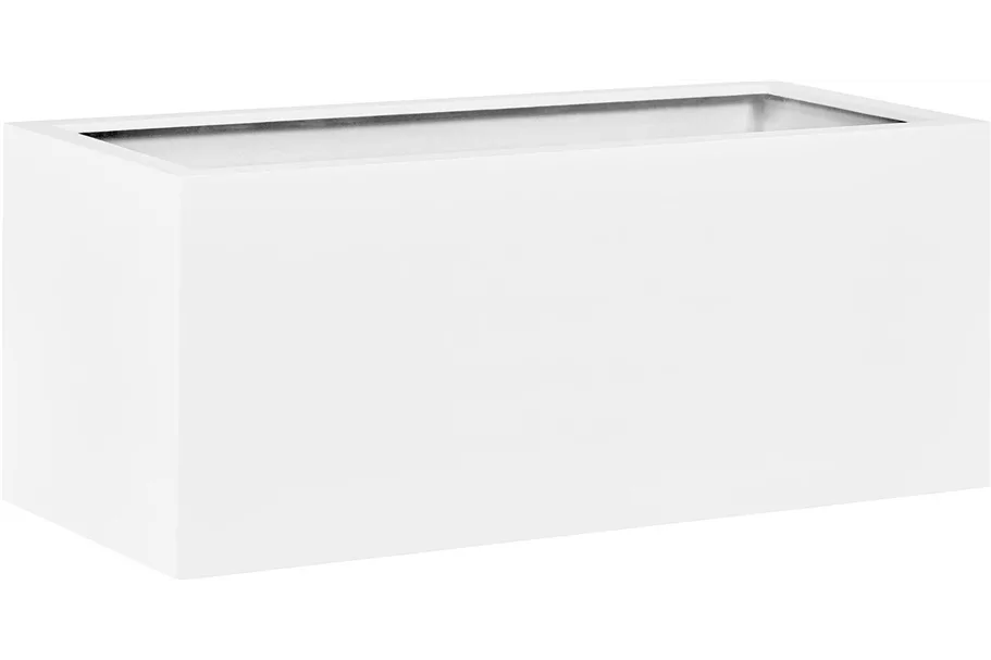 TRIBECA SOLID Pflanzkasten 80 x 20 cm, Höhe 20 cm, matt weiß