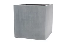 TRIBECA BLOCK Pflanzkübel quadratisch 100 x 100 cm, Höhe 100 cm, natur- grau