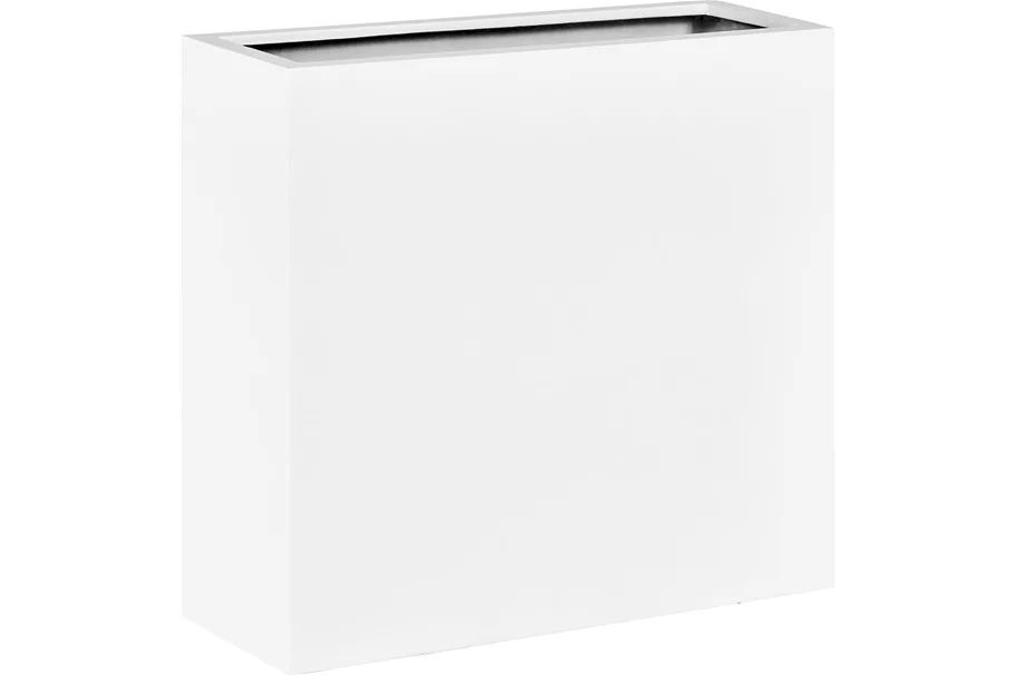 TRIBECA SOLID Raumteiler 95 x 34 cm, Höhe 90 cm, matt weiß