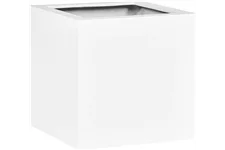 TRIBECA BLOCK Pflanzkübel quadratisch 100 x 100 cm, Höhe 100 cm, matt weiß