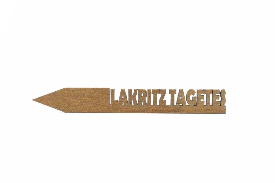 Holzetikett 'LAKRITZ TAGETES' LAKRITZ TAGETES