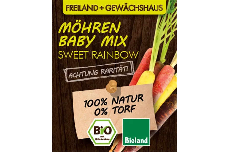 Bio Möhren Baby-Mix 'Sweet Rainbow' online kaufen bei Olerum