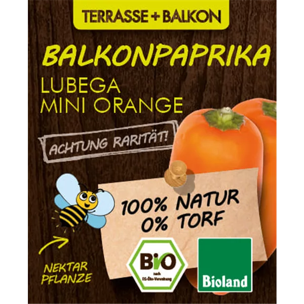 Bio Balkonpaprika orange