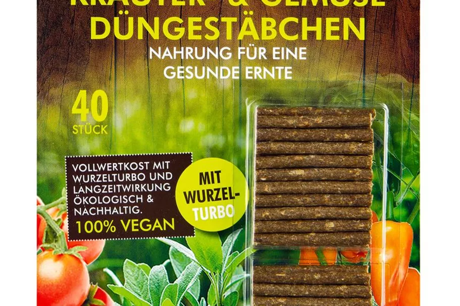 LÀBiO! Kräuter- & Gemüse-Düngestäbchen 40 Stck 40 Stück-Packung