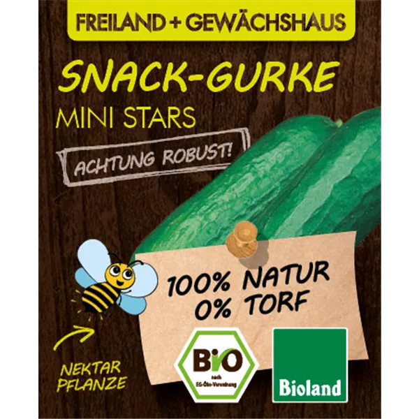 Bio Snack-Gurke 'Mini Stars'