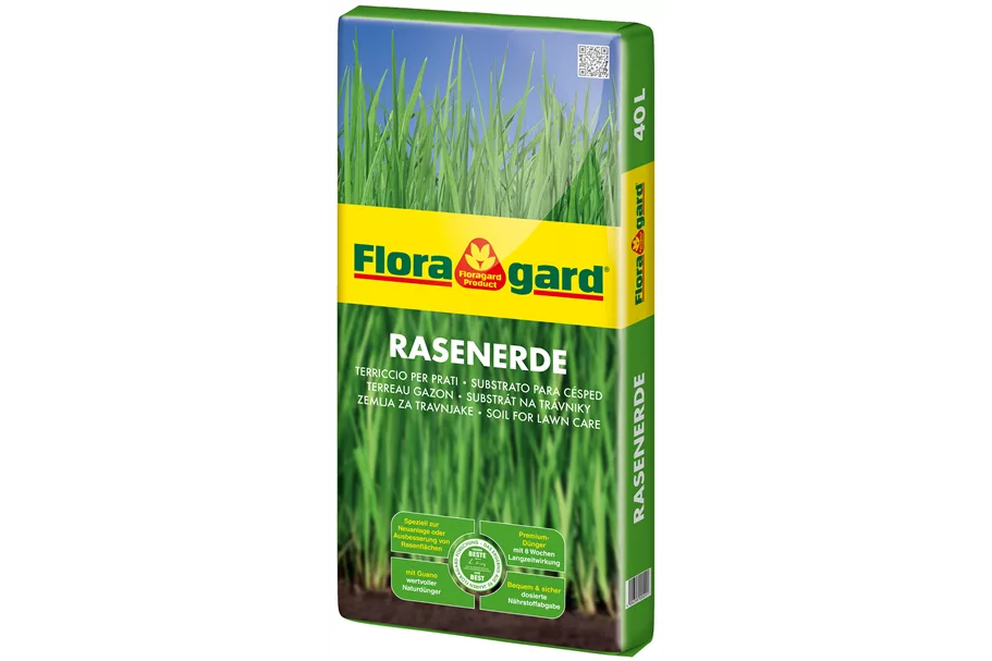 Floragard Rasenerde 1 Sack x 40 Liter