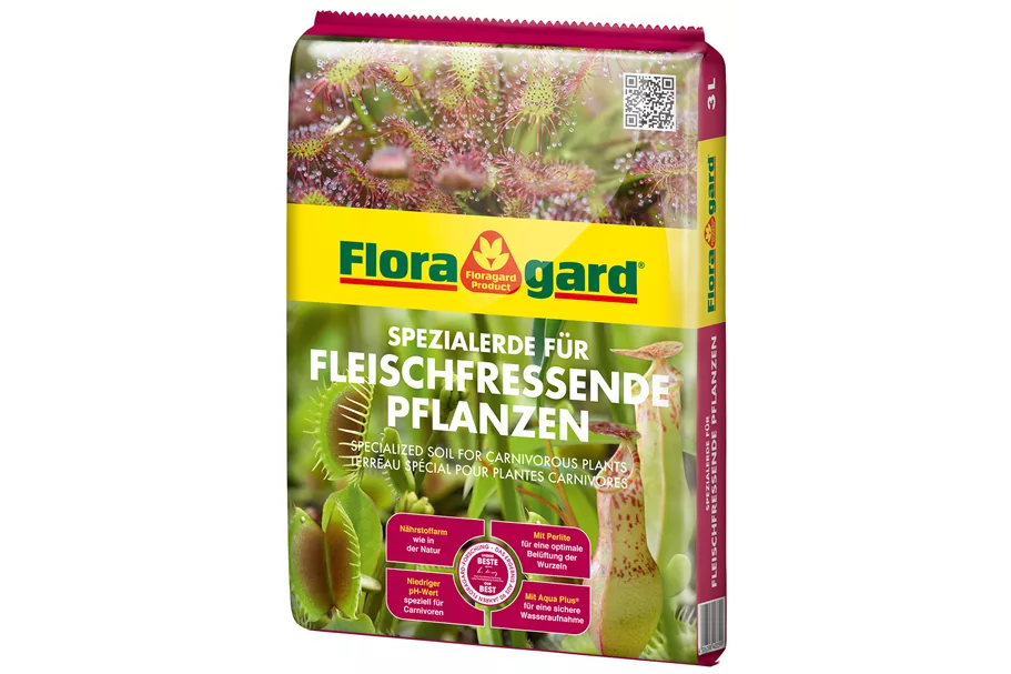 Floragard Spezialerde für fleischfressende Pflanzen 1 Sack x 3 Liter