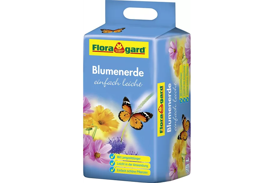 Floragard Blumenerde leicht 1 Sack x 25 Liter