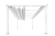 Pergola/ Pavillon Aluminium Florida 11.11-weiß in edlem Weiß