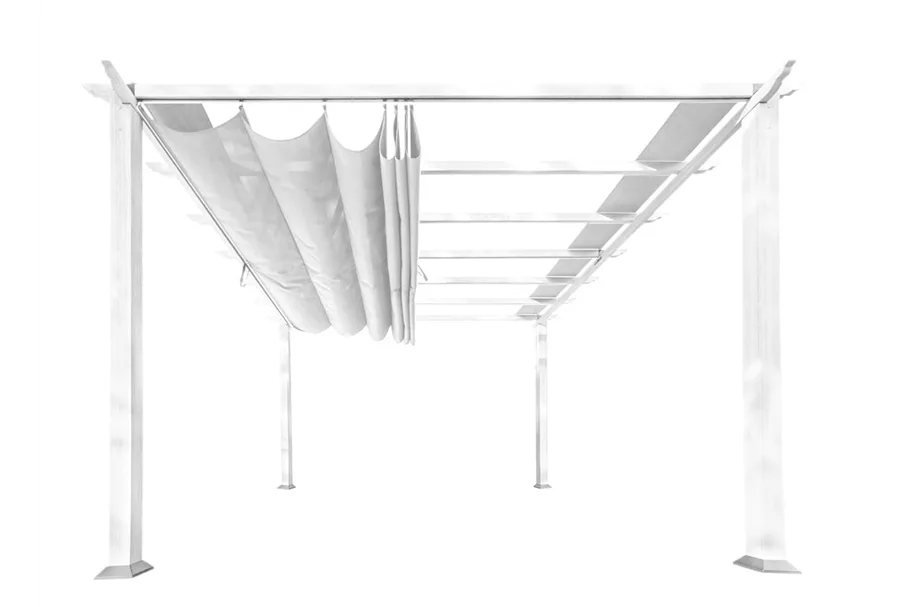 Pergola/ Pavillon Aluminium Florida 11.11-weiß in edlem Weiß