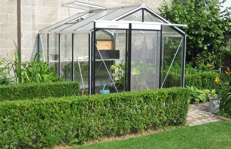 Gewächshaus mit Sitzplatz eine super Idee! Olerum