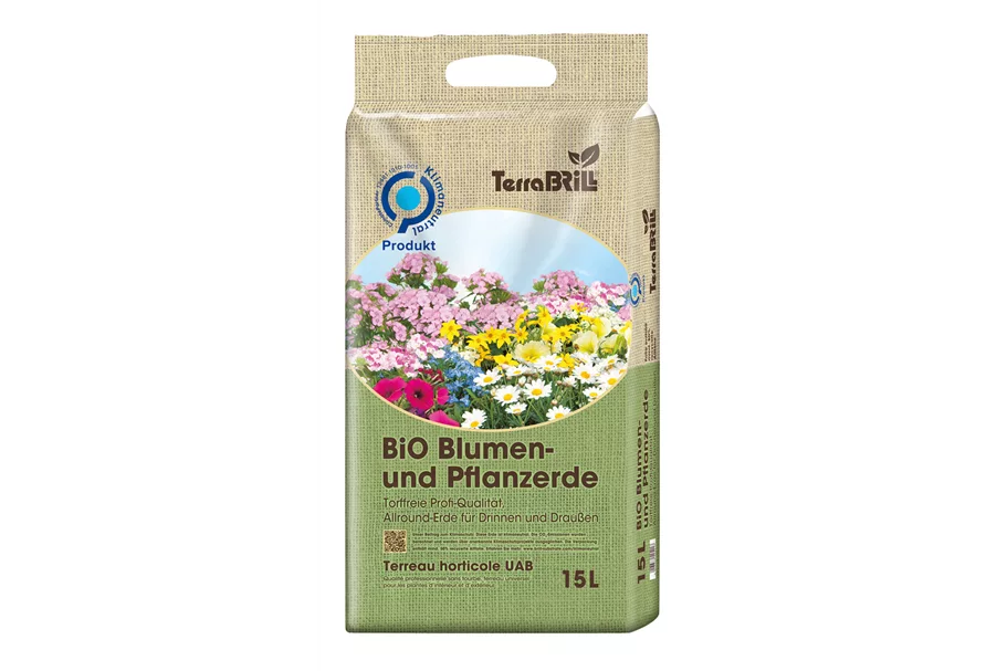 TerraBRILL BiO Blumen- und Pflanzerde 45 Liter Sack