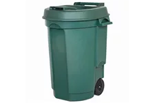 Fahrbarer Abfallbehälter 110L 55x58x81cm, grün 329424