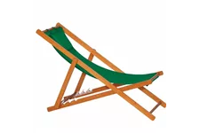 Siena Garden Faro Beach-Liegestuhl grün Holz/Textilene 732152