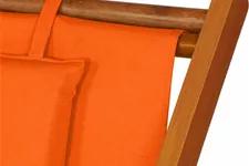 Siena Garden Faro Beach-Liegestuhl orange Holz/Textilene 672582