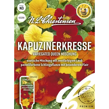 Kapuzinerkressesamen 'Variegated Queen'