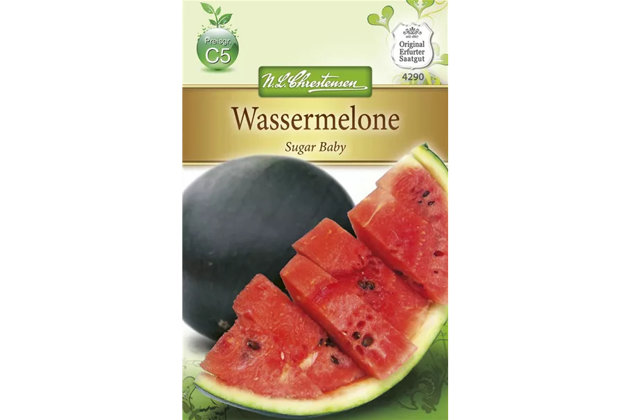 Wassermelonensamen 'Sugar Baby' Inhalt reicht für ca. 16 Pflanzen