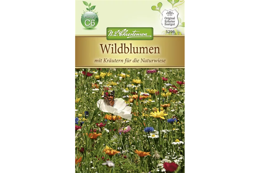Wildblumen-Kräuter-Wiese-Samen Inhalt reicht für ca. 2-3 m²