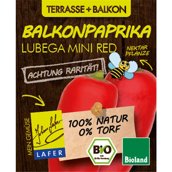 Bio Balkonpaprika rot
