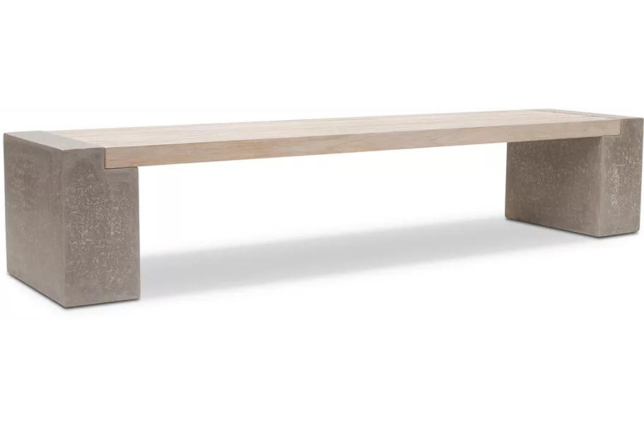 MODULO Sitzfläche 200x51/6 cm, Teak vintage grau