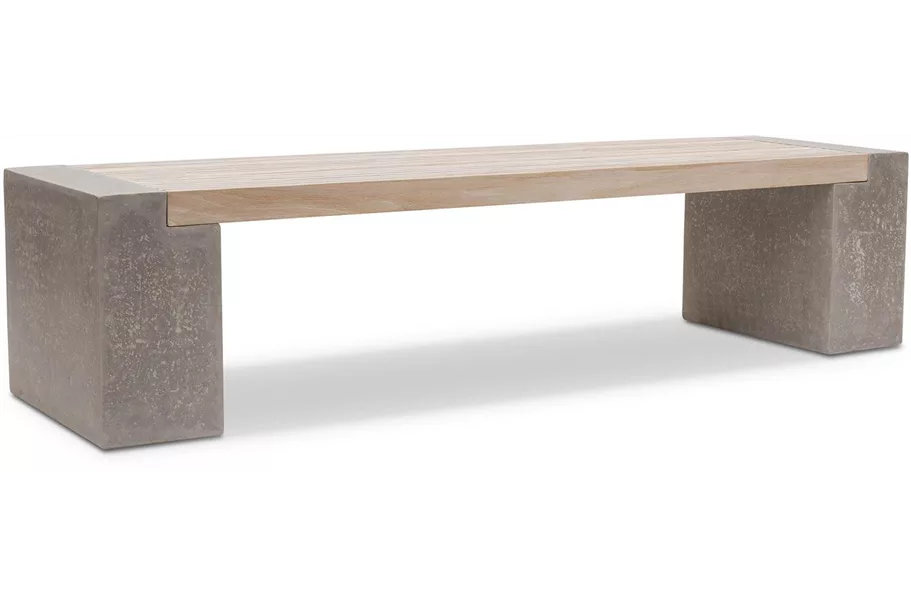 MODULO Sitzfläche 160x51/6 cm, Teak vintage grau