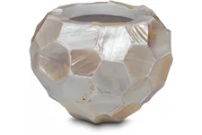 MUSCHEL Pflanzgefäß Ø 20,8/16 cm, Perlmutt weiß