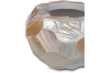 MUSCHEL Pflanzgefäß Ø 20,8/16 cm, Perlmutt weiß