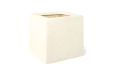 POLYSTONE SQUARE Pflanzgefäß 30x30/30 cm, crème