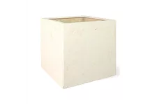 POLYSTONE SQUARE Pflanzgefäß 50x50/50 cm, crème