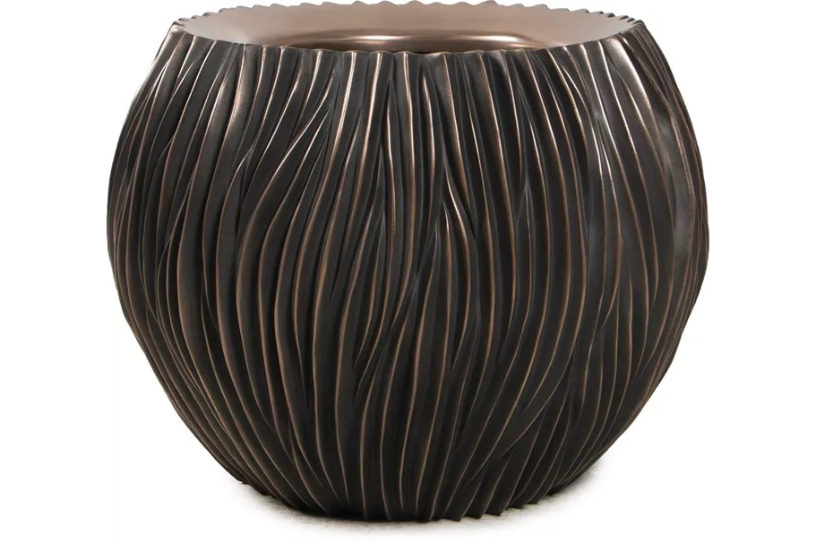 RIVER Pflanzgefäß 80/60 cm, antik-bronze