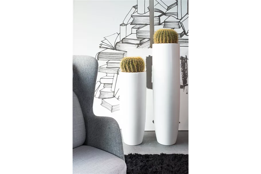 PREMIUM PANDORA Pflanzgefäß 35/90 cm, weiß