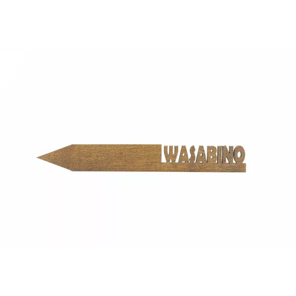 Holzetikett 'WASABINO'