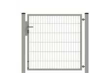 Drehflügeltor SOLID Versa Zink Silbergrau Torbreite 1,25m (verschiedene Höhen) 0,83m