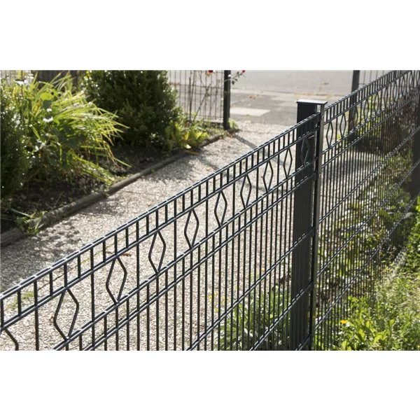 Schmuckzaun BARCELONA RAL7016 Anthrazit Zaunhöhe: 1030mm - Schmuckzaunanlage als Komplett-Set Schmuckzaun BARCELONA RAL7016 Anthrazit Zaunhöhe: 1030mm - Schmuckzaunanlage als Komplett-Set